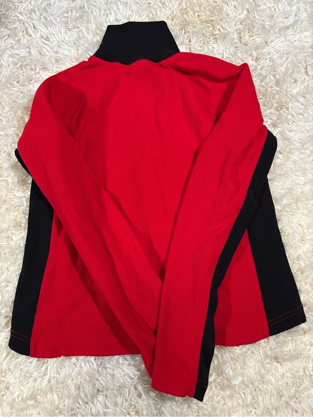 VTG Old Navy Gray & Red Full-Zip Fleece Jackets-large - Picture 4 of 5